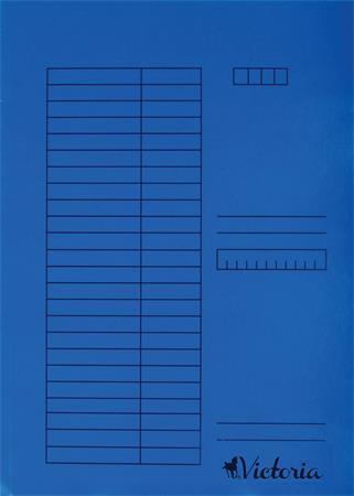 Desky s rychlovazačem, modré, karton, A4, VICTORIA