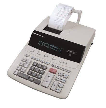Kalkulačka s tiskem "CS2635RHGYSE", 12 místný displej, 2-barevný tisk, SHARP