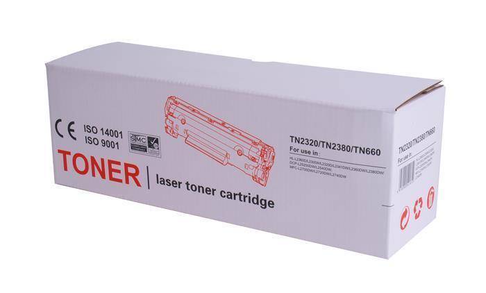 TN2320/TN2380/TN660 Toner cartridge, černá, 2600 str., TENDER
