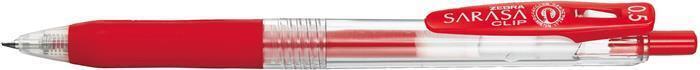 14313 Gelové pero "Sarasa Clip", červená, 0,33 mm, stiskací mechanismus, ZEBRA