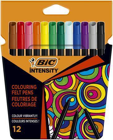 Sada fixů "Intensity Up", 12 různých barev, BIC 978004