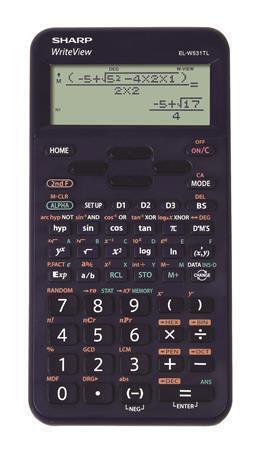 Kalkulačka "EL-W531TL", modrá, vědecká, 420 funkcí, SHARP