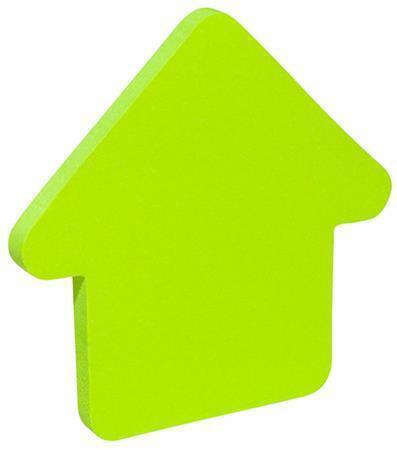 Samolepicí bloček ve tvaru šipky, 50 lístků, DONAU, zelený