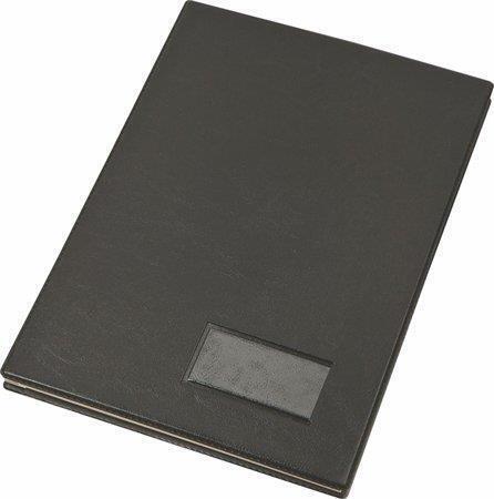 Podpisová kniha, černá, koženka, A4, 20 listů, karton, VICTORIA