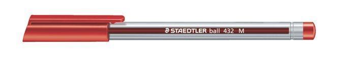 Kuličkové pero "Ball", červená, 0,5 mm, s uzávěrem, STAEDTLER