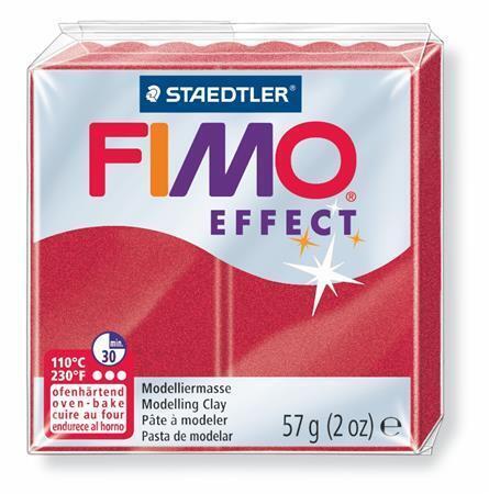 FIMO® effect 8020 metalická rubínová