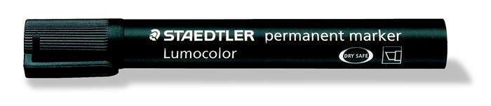 Permanentní popisovač "Lumocolor 350", černá, klínový hrot, STAEDTLER