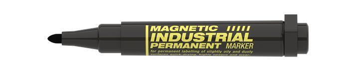 Permanentní popisovač "Magnetic industrial permanent 11 XXL", černá, průmyslový, 1-3 mm, kulatý hrot