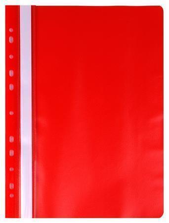Desky s rychlovazačem, europerforace, červené, PP, A4, VICTORIA