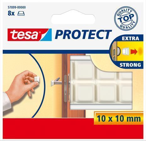 Ochranné nárazníky "Protect® 57899", bílá, 10 mm x 10 mm TESA