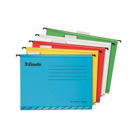 Zesílené závěsné desky "Classic", mix barev, A4, recyklovaný karton, ESSELTE