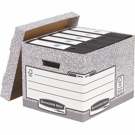 Archivační kontejner, šedá, karton, FELLOWES