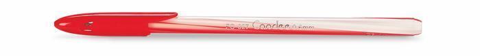 Kuličkové pero "Candee", červená, 0,3 mm, s uzávěrem, 12 ks, FLEXOFFICE