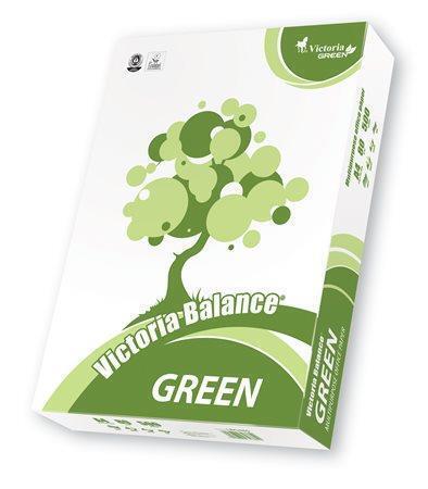 Xerografický papír, recyklovaný, A4, 80g, "Balance Green" VICTORIA