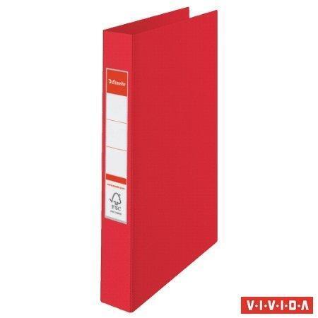 Kroužkový pořadač "Standard", Vivida červená, 4 kroužky, 42 mm, A4, PP, ESSELTE