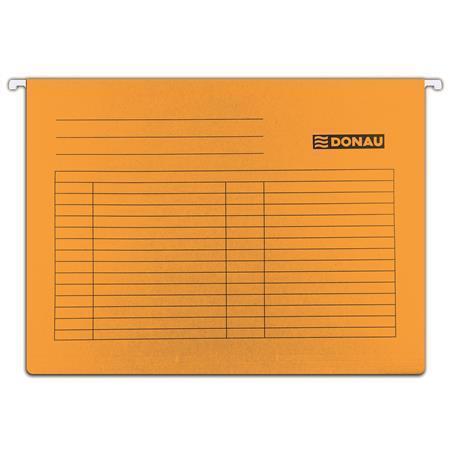 Závěsné desky, oranžové, karton, A4, DONAU
