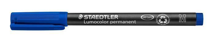 Permanentní popisovač "Lumocolor 317 M", modrá, 1 mm, OHP, STAEDTLER