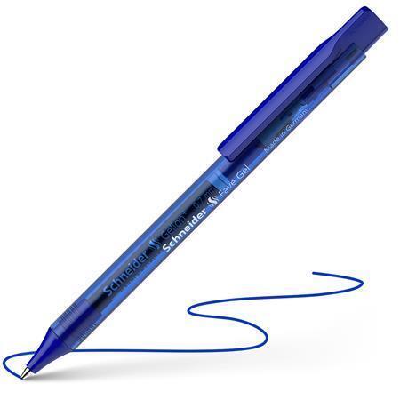Gelové pero "Fave Gel", modré, 0,4 mm, stlačovací mechanismus, SCHNEIDER 101103