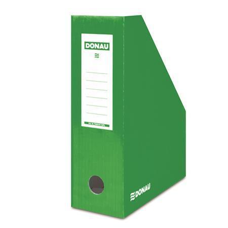Stojan na časopisy, zelený, karton, 100 mm, DONAU