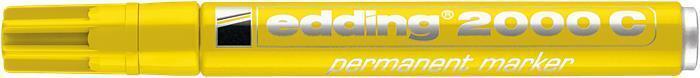 Permanentní popisovač "2000", žlutá, 1,5-3mm, kuželový hrot, EDDING