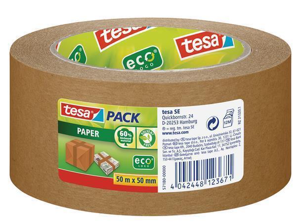 Balící páska "tesapack® 57180", ekologická, 50 mm x 50 m,  TESA