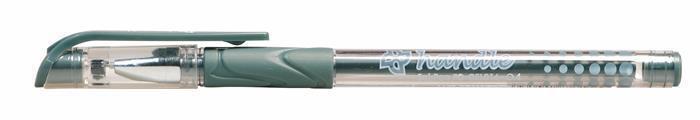 Gelové pero "Handle", černá, 0,2mm, s uzávěrem, FLEXOFFICE