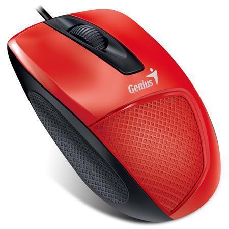 Myš "DX-150X", červená, drátová, optická, standardní velikost, USB, GENIUS