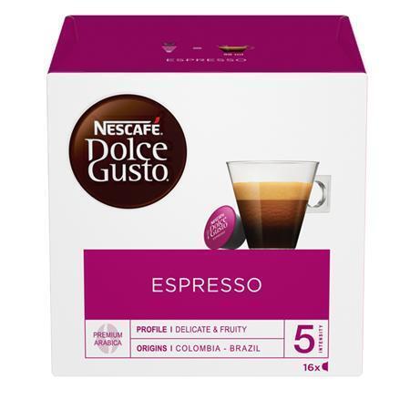 Kapsle do kávovaru, 16 ks, NESCAFÉ "Dolce Gusto Espresso"