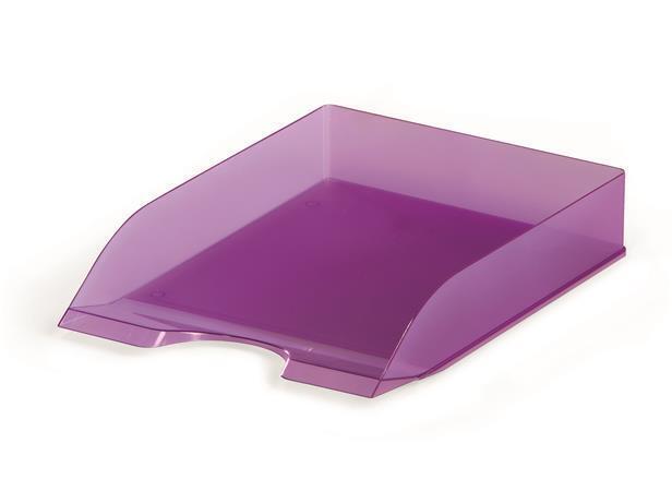 Odkladač "Basic", transparentní fialová, plast, DURABLE