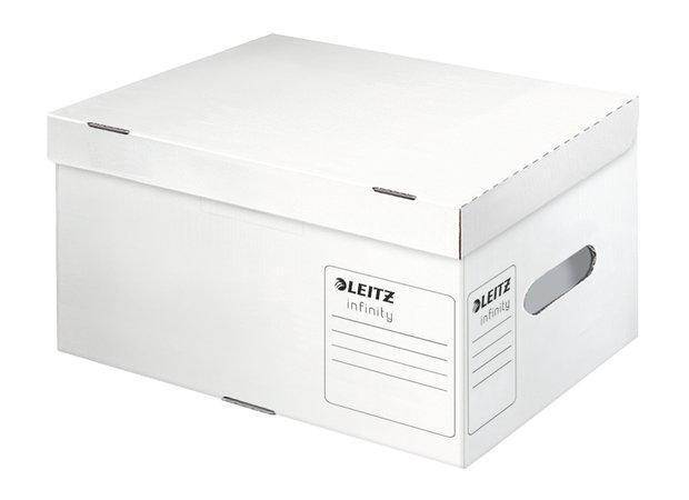 Archivační kontejner "Infinity", bílá, velikost A4, s víkem, LEITZ