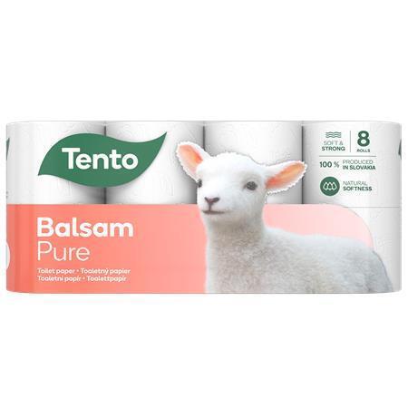 Toaletní papír "Balsam Pure", 8 rolí, 3-vrstvý, TENTO 229387
