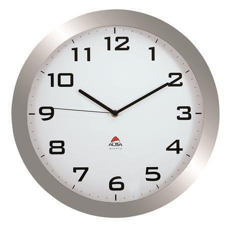 Nástěnné hodiny "Horissimo", stříbrné, 38 cm, ALBA