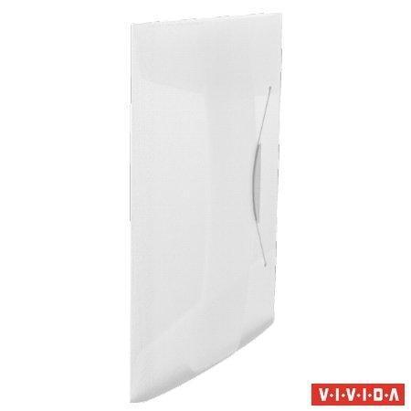 Desky na spisy "Vivida", s gumičkou, bílá, 15 mm, A4, PP, ESSELTE