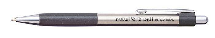 Kuličkové pero "PéPé", černá, 0,7mm, stiskací mechanismus, PENAC