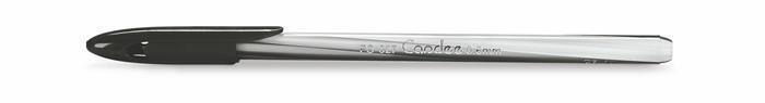 Kuličkové pero "Candee", černá, 0,3 mm, s uzávěrem, 12 ks, FLEXOFFICE