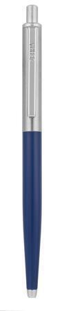 83742 Kuličkové pero "901", modrá, 0,24 mm, stříbrný klip, kovové, modré tělo, ZEBRA