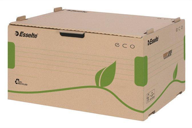 Archivační krabice "Eco", přírodní hnědá, s předním otevíráním, ESSELTE
