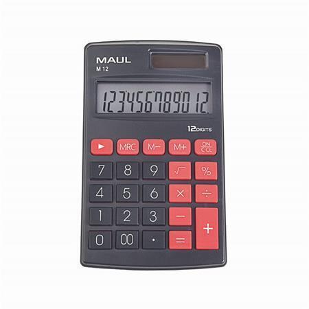 Kalkulačka "M 12", kapesní, 12 číslic, MAUL 7261490