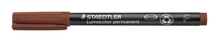 Permanentní popisovač "Lumocolor 318 F", hnědá, 0,6 mm, OHP, STAEDTLER