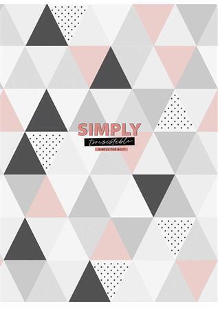 Sešit "Simply", mix vzorů, linkovaný, A4, 40 listů, SHKOLARYK