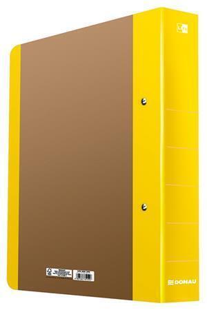 Kroužkový pořadač "Life", neonově žlutá, 50 mm, A4, karton, DONAU