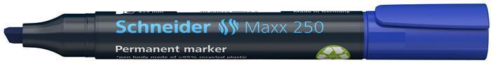 Permanentní popisovač "Maxx 250", modrá, 2-7mm, klínový hrot, SCHNEIDER