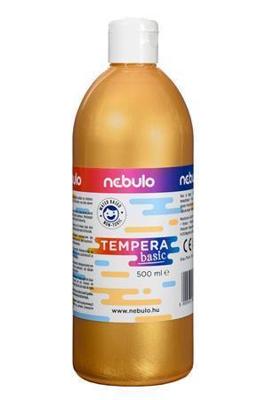 Temperová barva, zlatá, 500 ml, NEBULO NTF-500-AR