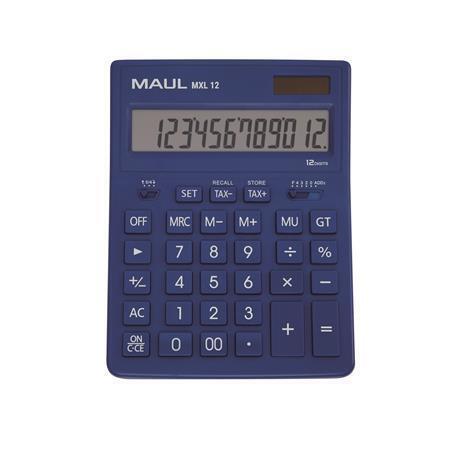 Kalkulačka "MXL 12", modrá, stolní, 12 číslic, MAUL 7267034