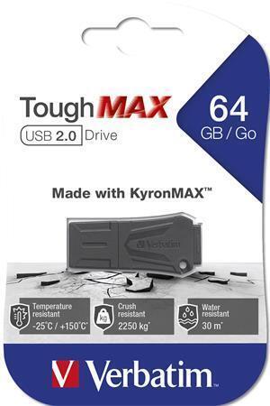Disk "ToughMAX", černá, extra odolný, 64GB, USB 2.0, VERBATIM