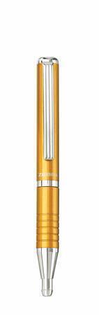 23469-24 Kuličkové pero "SL-F1", modrá, 0,24 mm, teleskopické, kovové, zlaté tělo, ZEBRA