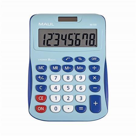Kalkulačka "MJ 550", světlá-tmavá modrá, stolní, 8 číslic, MAUL 7263434