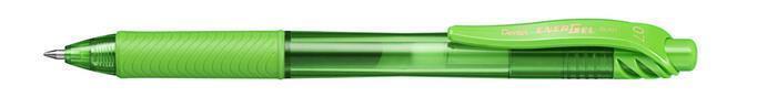 Gelové pero "EnerGelX BL107", světle zelená, 0,35 mm, s víčkem, PENTEL BL107-KX