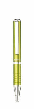 23464-24 Kuličkové pero "SL-F1", modrá, 0,24 mm, teleskopické, kovové, zelené tělo, ZEBRA