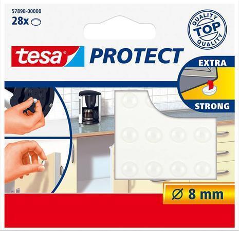 Protiskluzové ochranné podložky "Protect 57898", transparentní, 8 mm, TESA